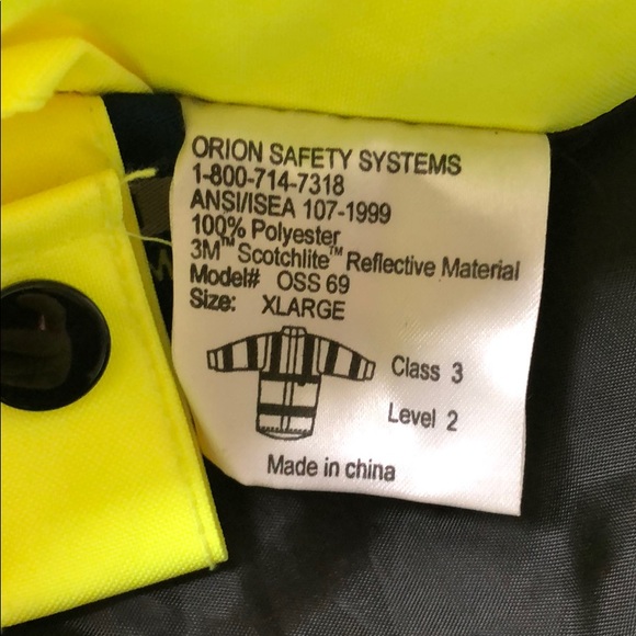 Hiviz Rain Shell Orion Safety XL - Picture 3 of 9